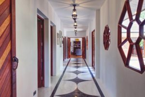 hacienda style hallway